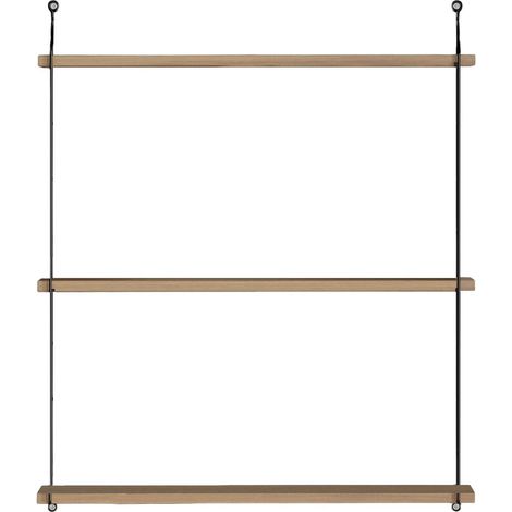 Etagère murale 3 niveaux effet bois 72 cm - Como