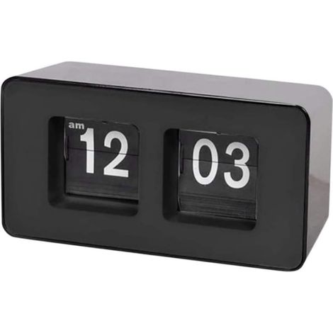 Horloge numérique à affichage automatique - Idéale pour le bureau et la maison - Noire (1/5)