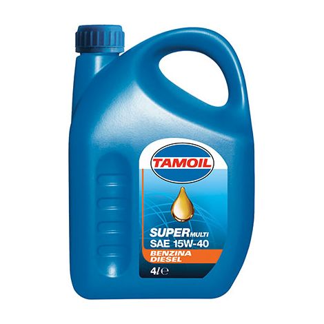 OLIO 4T MINERALE 15W40 SUPERMULTI TAMOIL - LT 4 SAE 15W40- 4 pezzi