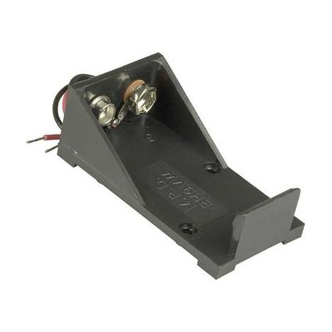 MPD BH9VW Support de pile 1x 6LR61 (9 V) raccordement par fils (L x l x H) 55 x 30 x 21 mm X772751 (1/2)