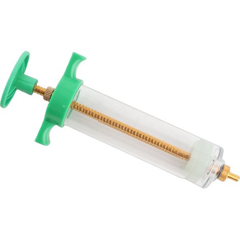 Seringue d'injection vétérinaire injecteur manuel pour élevage porcs bovins ovins chiens chats 50 ml 15,8 cm / 6,2 pouces (1/5)