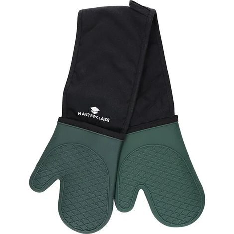 MasterClass Seamless Silicone Double Oven Glove Hunter Green (1/5)