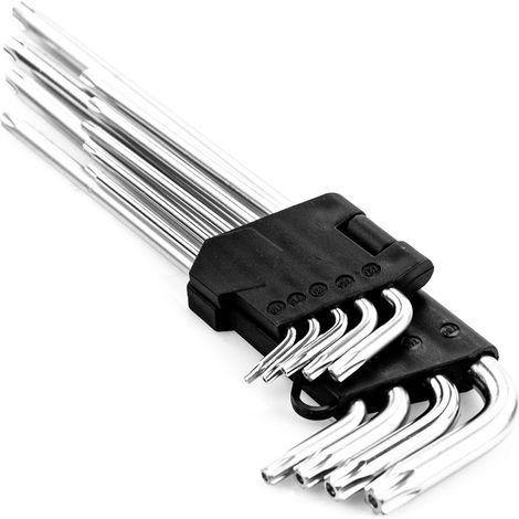 Clés Torx coudées 230 mm 9 pièces T15-T50 N254