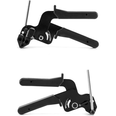 Pistolet d'attache de câble, pistolet à cravate en métal, outil de tension et de coupe pour serre-câbles en acier inoxydable