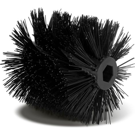 EBERTH Rouleau de Balayage Brosse de Balayage Pièce Détachée pour Balayeuse (Largeur 30cm, Noir, Brosse pour Toute lannée Pour le Sec, lHumide & la Neige, Fermeture Rapide avec Boulon de Sécurité) (1/4)
