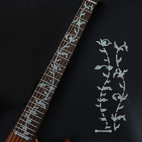 Autocollants pou manche de guitae, guitae acoustique, guitae électique, abe de vie, blanc
