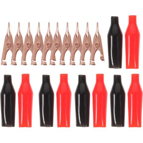 MAGICLULU Lot de 10 pinces crocodiles en cuivre pur, petites (1/5)