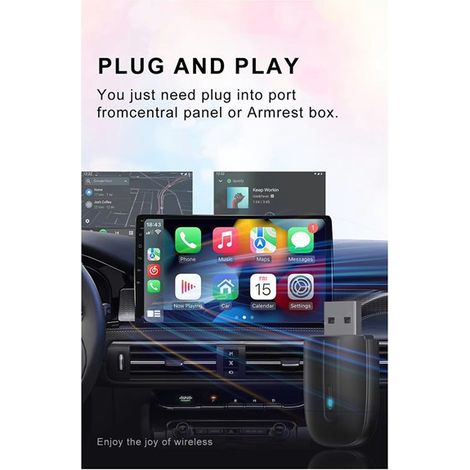 2026 Dual-Sided CarPlay Box, 2-in-1 Wired to Wireless Apple/Android Auto CarPlay Box (1/5)