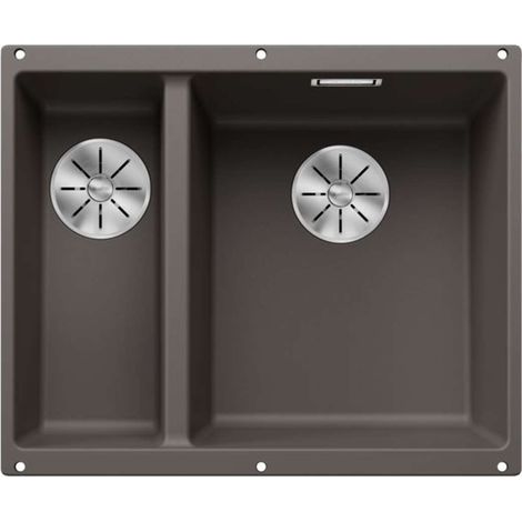BLANCO Unterbaubecken SUBLINE 340/160-U Silgranit, InFino Vulkangrau Hauptbecken rechts