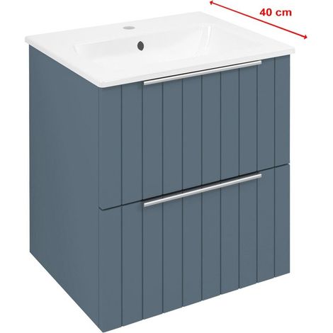 CIRASA STRIP Meuble sous-vasque 48x54x39cm, sienne (1/4)