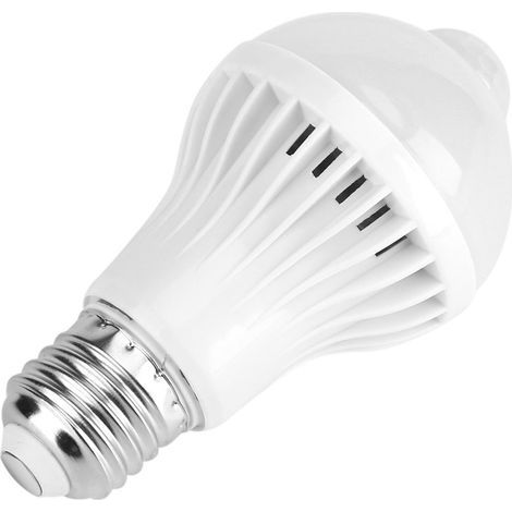 SUNXURY Eosnow Bewegungsmelder-Glühbirne, PIR-Infrarot-LED-Glühbirne, E27 Smart-Glühbirne, perfekt für Eingang, Veranda, Treppe, Garage, Flur, Keller (7 W) (1/5)