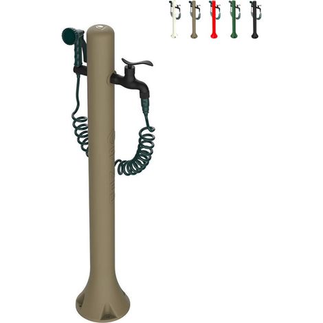 Sined Acqua Pro Fuente De Jardín De Polietileno Con Conexión Lateral Fácil Montaje Gris Paloma (1/5)