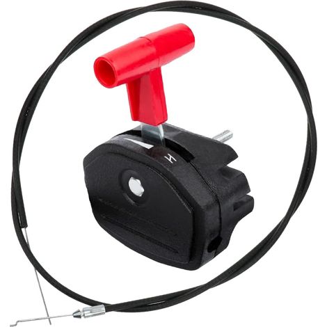 142 cm Câble d'Accélérateur + Tondeuse Levier Universel Accessoires pour Câbles de Tondeuses à Gazon, Les Motoculteurs (1/5)