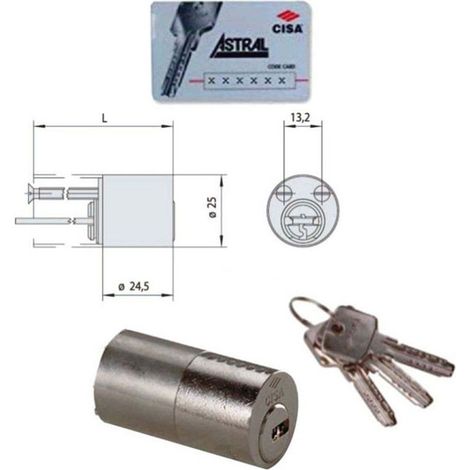 Cylindre App.Rond 50 Astral 0A210-50-0 Cisa