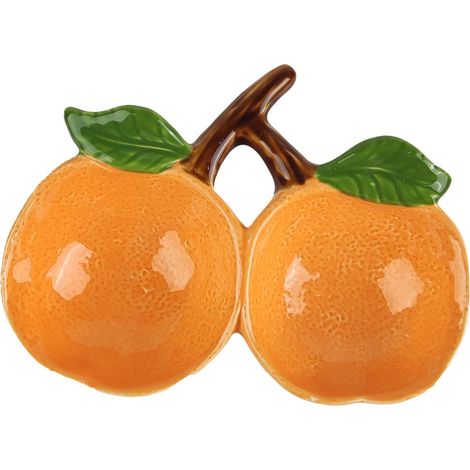 Signes Grimalt Cuenco Bol Decoracion  Cuenco Naranjas Ceramica Y Gres Naranja 13x18x7cm 37290