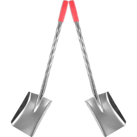 Ensemble 2 Pelles à Cendres pour Poêle et Cheminée, Construction Robuste en Fer, Manche Long Maniement Facile, Cuisine et Nettoyage de Foyer (1/5)
