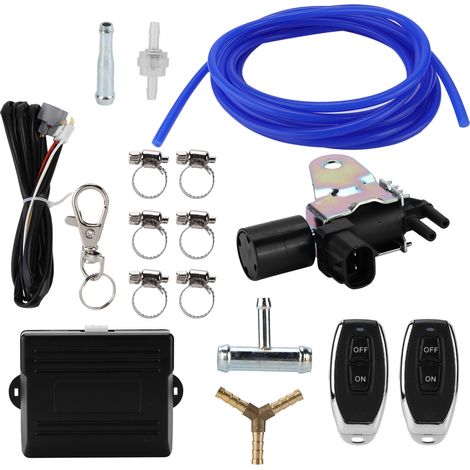 Kit de Commande de Vanne d'Échappement sans Fil, Télécommande à Vide Universelle pour Voiture (1/5)