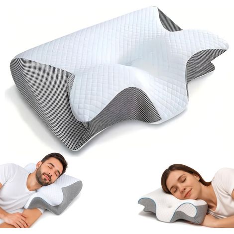 Cuscino cervicale per Dormire in Memory Foam 2 in 1 (1/5)