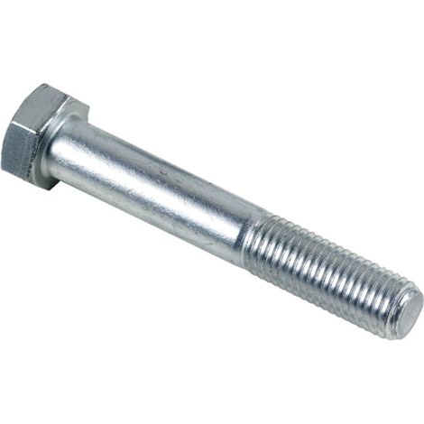 Corps de boulon, Zingué blanc, Ø16x60, Boulon en acier zingué, Filetage partiel, pour Assembler et Fixer des pièces ensemble en créant une connexion solide, Boite de 25