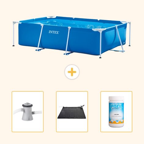 Intex Piscine Tubulaire Rectangulaire - 260x160x65 cm - 4-pièces SCB80
