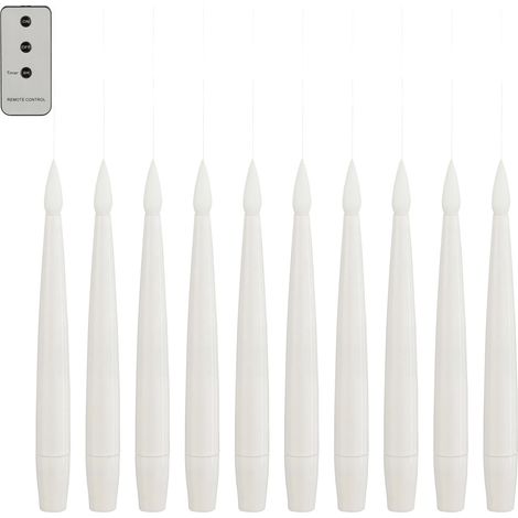 Luca Lightning LED Tafelkerzen mit Timer 15 cm 10-tlg. Flammenlose/LED-Kerze (1/3)
