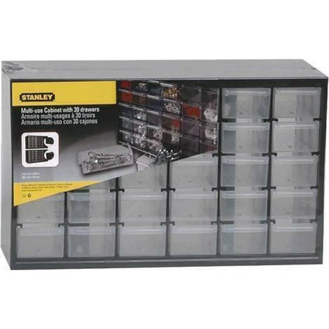 Cassettiera porta minuteria composta da 30 cassetti trasparenti senza blocco (1/3)