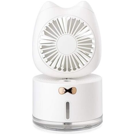 Mini USB Rechargeable Desktop Cooling Fan (White) (1/5)