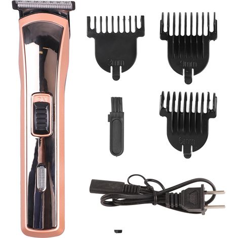 Tondeuse à cheveux professionnelle sans fil pour hommes, lame en T rechargeable, coupe-cheveux électrique, prise US 110-220V (1/5)