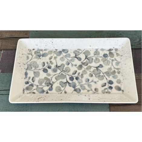 Piatto Vassoio Rettangolare in Porcellana Amelie Kimi 29 x 17,5 cm Saturnia (1/2)