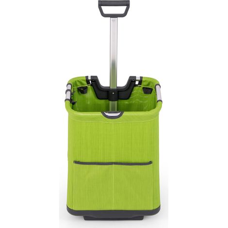 50 L Foldable Shopping Trolley with 3 Bags & Extendable Handlebar Shopping Cart Trolley (1/5)