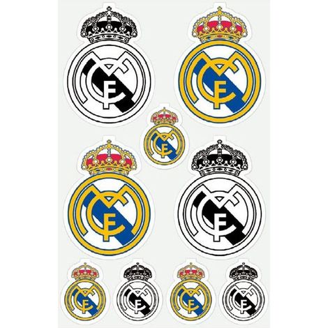 BLISTER 9 ETIQUETAS REFLECTANTES REAL MADRID