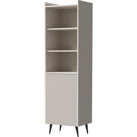 AX LIVING Schmale Vitrine Acaddo – 52 cm Breite, Modern in Kaschmir