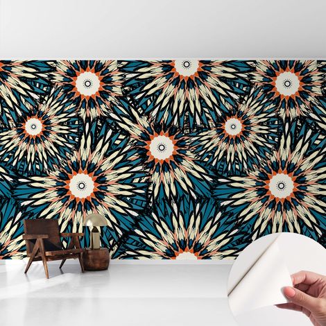 Fotomurale adesivo stickers - murali decorativo - soggiorno moderno - effetto realistico - Energia floreale 416x254 cm (1/5)