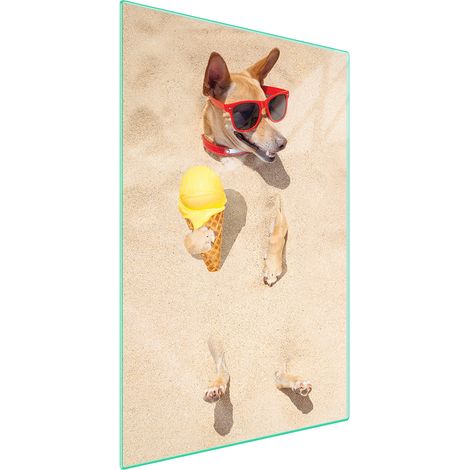 TAGLIERE IN VETRO 35x52 Cane (1/5)