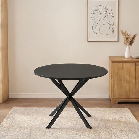 Table basse en fer panneau de particules 120 x 120 x 78 cm (1/5)