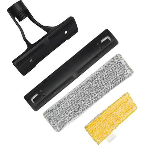Kit de 4 accessoires pour nettoyeur de vitres Karcher WV1, WV2, WV5 et WV7 : flacon pulvérisateur de nettoyage, autocollant en nylon et lingette de nettoyage. (1/5)