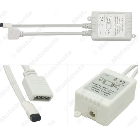 12V 4Pin-RGB+W White Light Controller with 44 Keys, LED Lights, Seven Colors and White Light Remote Control (1/4)