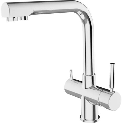 Rubinetto da cucina Shurity 420 4 vie 3/8" Cromo (1/3)