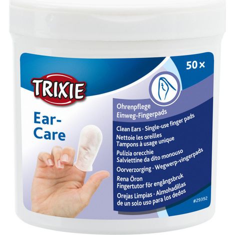 Doigtiers de soin pour les oreilles pour animaux 50 pieces - Trixie (1/5)