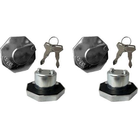 Lot de 2 bouchons de réservoir de carburant de haute qualité avec verrouillage MB022737 pour Mitsubishi L-200, L-300, T3000 et Isuzu (1/5)