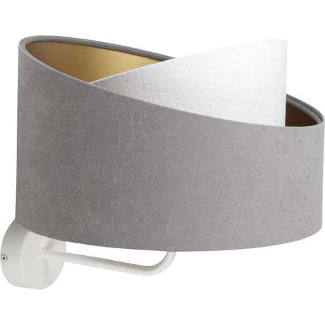 Applique velours design doré ambiance douce compatible LED - Marron velours avec intérieur doré (1/5)