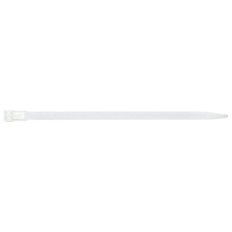 Collier de serrage en nylon naturel 280x7.5mm a100pcs détachable SapiSelco (1/4)