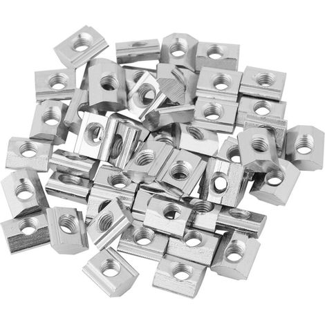 Nickel-plated carbon steel T-shaped sliding nut for aluminum profile accessories (EU20 M5) (1/5)