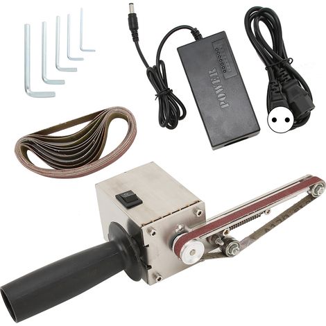 Mini-ponceuse à bande électrique réglable 110-240V, meuleuse polisseuse portative pour bricolage, prise UE, 775 (100W) (1/5)