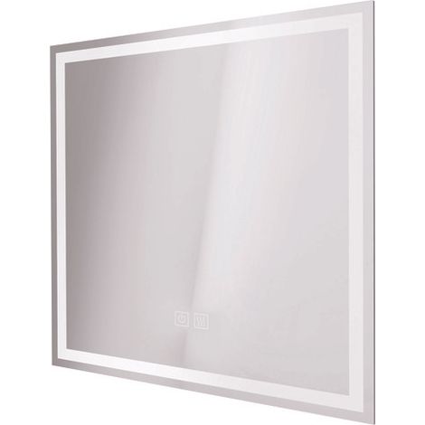 ONDEE - Espejo Luminoso LAURA - Ángulo rectangulare Canto esmerilado - 60x60 cm (1/5)