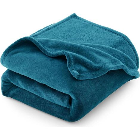 Kuscheldecke Sofadecke Fleecedecke Flanell 150 x 200 cm T&xFCrkis (1/5)