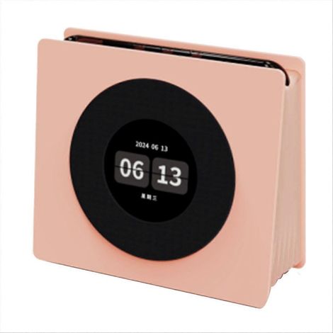 Machine à sons Bluetooth, 8 sons apaisants, horloge numérique rétro, vinyle flottant, paroles dynamiques A (1/5)