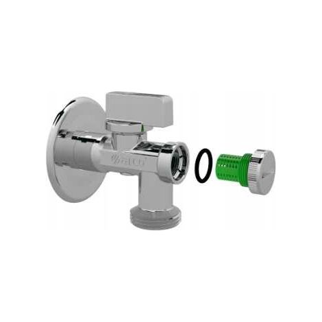 3/4'' Eckkugelventil mit Filter für Waschmaschinen- und WC-Armatur Arco 02408MAC