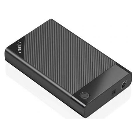 Aisens ASE-3529B, Caja externa 3,5 para discos duros SATA I, II y III a USB 3.0/USB3.1 gen1, negra