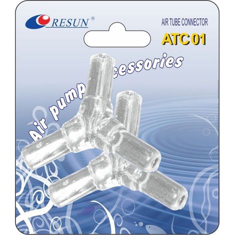 Resun ATC01 - Raccordo a T per tubo flessibile da 6 mm, 2 pezzi. (1/4)